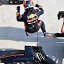 Race winner Daniel Ricciardo (AUS) Red Bull Racing RB14 celebrates in parc ferme at Formula One World Championship, Rd3, Chinese Grand Prix, Race, Shanghai, China, Sunday 15 April 2018. © Mark Sutton/Sutton Images