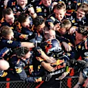 Race winner Daniel Ricciardo (AUS) Red Bull Racing celebrates in parc ferme at Formula One World Championship, Rd3, Chinese Grand Prix, Race, Shanghai, China, Sunday 15 April 2018. © Mark Sutton/Sutton Images