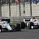 Charles Leclerc (MON) Alfa Romeo Sauber C37 and Marcus Ericsson (SWE) Alfa Romeo Sauber C37 at Formula One World Championship, Rd3, Chinese Grand Prix, Race, Shanghai, China, Sunday 15 April 2018. © Mark Sutton/Sutton Images