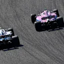 Lance Stroll (CDN) Williams FW41 and Sergio Perez (MEX) Force India VJM11 battle at Formula One World Championship, Rd3, Chinese Grand Prix, Race, Shanghai, China, Sunday 15 April 2018. © Jerry Andre/Sutton Images