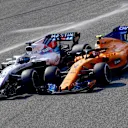 Lance Stroll (CDN) Williams FW41 and Stoffel Vandoorne (BEL) McLaren MCL33 battle at Formula One World Championship, Rd3, Chinese Grand Prix, Race, Shanghai, China, Sunday 15 April 2018. © Jerry Andre/Sutton Images