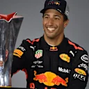 Race winner Daniel Ricciardo (AUS) Red Bull Racing with the trophy in the Press Conference at Formula One World Championship, Rd3, Chinese Grand Prix, Race, Shanghai, China, Sunday 15 April 2018. © Simon Galloway/Sutton Images