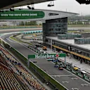 Main straight and pit lane at Formula One World Championship, Rd3, Chinese Grand Prix, Preparations, Shanghai, China, Thursday 12 April 2018. © Mark Sutton/Sutton Images