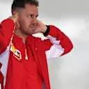 Sebastian Vettel (GER) Ferrari at Formula One World Championship, Rd3, Chinese Grand Prix, Preparations, Shanghai, China, Thursday 12 April 2018. © Mark Sutton/Sutton Images