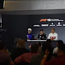 (L to R): Pierre Gasly (FRA), Max Verstappen (NED) and Marcus Ericsson (SWE) in the Press Conference at Formula One World Championship, Rd3, Chinese Grand Prix, Preparations, Shanghai, China, Thursday 12 April 2018. © Jerry Andre/Sutton Images