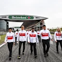 Marcus Ericsson (SWE) Alfa Romeo Sauber F1 Team walks the track at Formula One World Championship, Rd3, Chinese Grand Prix, Preparations, Shanghai, China, Thursday 12 April 2018. © Jerry Andre/Sutton Images