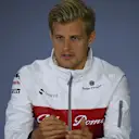 Marcus Ericsson (SWE) Alfa Romeo Sauber F1 Team in the Press Conference at Formula One World Championship, Rd3, Chinese Grand Prix, Preparations, Shanghai, China, Thursday 12 April 2018. © Simon Galloway/Sutton Images