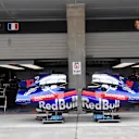Scuderia Toro Rosso garage at Formula One World Championship, Rd3, Chinese Grand Prix, Preparations, Shanghai, China, Thursday 12 April 2018. © Jerry Andre/Sutton Images