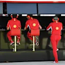 Ferrari pit wall gantry at Formula One World Championship, Rd8, French Grand Prix, Practice, Paul Ricard, France, Friday 22 June 2018. © Mark Sutton/Sutton Images