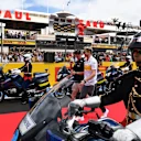 Nico Hulkenberg (GER) Renault Sport F1 Team on the drivers parade at Formula One World Championship, Rd8, French Grand Prix, Race, Paul Ricard, France, Sunday 24 June 2018. © Mark Sutton/Sutton Images