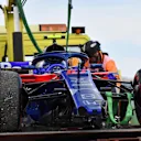 The car of Race retiree Pierre Gasly (FRA) Scuderia Toro Rosso STR13 at Formula One World Championship, Rd8, French Grand Prix, Race, Paul Ricard, France, Sunday 24 June 2018. © Mark Sutton/Sutton Images