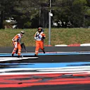 Marshals clear debris at Formula One World Championship, Rd8, French Grand Prix, Race, Paul Ricard, France, Sunday 24 June 2018. © Mark Sutton/Sutton Images