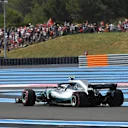 Valtteri Bottas (FIN) Mercedes-AMG F1 W09 EQ Power+ with rear puncture on lap one at Formula One World Championship, Rd8, French Grand Prix, Race, Paul Ricard, France, Sunday 24 June 2018. © Mark Sutton/Sutton Images