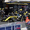 Carlos Sainz (ESP) Renault Sport F1 Team RS18 pit stop at Formula One World Championship, Rd8, French Grand Prix, Race, Paul Ricard, France, Sunday 24 June 2018. © Jerry Andre/Sutton Images
