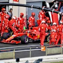 Sebastian Vettel (GER) Ferrari SF-71H pit stop at Formula One World Championship, Rd8, French Grand Prix, Race, Paul Ricard, France, Sunday 24 June 2018. © Jerry Andre/Sutton Images