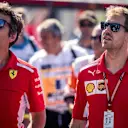 Sebastian Vettel (GER) Ferrari walks the track at Formula One World Championship, Rd8, French Grand Prix, Preparations, Paul Ricard, France, Thursday 21 June 2018. © Manuel Goria/Sutton Images