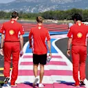 Sebastian Vettel (GER) Ferrari walks the track at Formula One World Championship, Rd8, French Grand Prix, Preparations, Paul Ricard, France, Thursday 21 June 2018. © Jerry Andre/Sutton Images