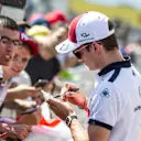 Charles Leclerc (MON) Alfa Romeo Sauber F1 Team signs autographs for the fans at Formula One World Championship, Rd8, French Grand Prix, Preparations, Paul Ricard, France, Thursday 21 June 2018. © Manuel Goria/Sutton Images