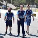 Sergey Sirotkin (RUS) Williams walks the track with Alex Wurz (AUT) Williams Driver Coach at Formula One World Championship, Rd8, French Grand Prix, Preparations, Paul Ricard, France, Thursday 21 June 2018. © Mark Sutton/Sutton Images