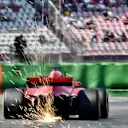 Sebastian Vettel (GER) Ferrari SF-71H sparks at Formula One World Championship, Rd11, German Grand Prix, Practice, Hockenheim, Germany, Friday 20 July 2018. © Jerry Andre/Sutton Images