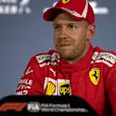 Sebastian Vettel (GER) Ferrari in Press Conference at Formula One World Championship, Rd11, German Grand Prix, Qualifying, Hockenheim, Germany, Saturday 21 July 2018. © Manuel Goria/Sutton Images