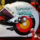 Sebastian Vettel (GER) Ferrari helmet at Formula One World Championship, Rd11, German Grand Prix, Qualifying, Hockenheim, Germany, Saturday 21 July 2018. © Jerry Andre/Sutton Images