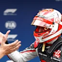 Kevin Magnussen (DEN) Haas F1 celebrates in parc ferme at Formula One World Championship, Rd11, German Grand Prix, Qualifying, Hockenheim, Germany, Saturday 21 July 2018. © Steven Tee/LAT/Sutton Images