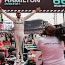 Lewis Hamilton (GBR) Mercedes-AMG F1 celebrates in parc ferme at Formula One World Championship, Rd11, German Grand Prix, Race, Hockenheim, Germany, Sunday 22 July 2018. © Manuel Goria/Sutton Images
