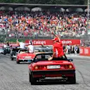 Kimi Raikkonen (FIN) Ferrari on the drivers parade at Formula One World Championship, Rd11, German Grand Prix, Race, Hockenheim, Germany, Sunday 22 July 2018. © Mark Sutton/Sutton Images
