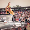 Nico Hulkenberg (GER) Renault Sport F1 Team on the drivers parade at Formula One World Championship, Rd11, German Grand Prix, Race, Hockenheim, Germany, Sunday 22 July 2018. © Manuel Goria/Sutton Images