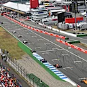 The end of lap one a action at Formula One World Championship, Rd11, German Grand Prix, Race, Hockenheim, Germany, Sunday 22 July 2018. © Jerry Andre/Sutton Images