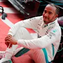 Race winner Lewis Hamilton (GBR) Mercedes-AMG F1 celebrates in parc ferme at Formula One World Championship, Rd11, German Grand Prix, Race, Hockenheim, Germany, Sunday 22 July 2018. © Steven Tee/LAT/Sutton Images
