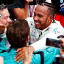 Race winner Lewis Hamilton (GBR) Mercedes-AMG F1 celebrates in parc ferme at Formula One World Championship, Rd11, German Grand Prix, Race, Hockenheim, Germany, Sunday 22 July 2018. © Sam Bloxham/LAT/Sutton Images