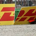 Sebastian Vettel (GER) Ferrari SF-71H walks in after crashing out of the race at Formula One World Championship, Rd11, German Grand Prix, Race, Hockenheim, Germany, Sunday 22 July 2018. © Hasan Bratic/Sutton Images