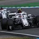 Charles Leclerc (MON) Alfa Romeo Sauber C37 and Marcus Ericsson (SWE) Alfa Romeo Sauber C37 at Formula One World Championship, Rd11, German Grand Prix, Race, Hockenheim, Germany, Sunday 22 July 2018. © Manuel Goria/Sutton Images