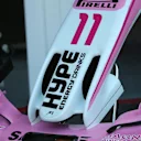 Force India VJM11 nose and front wing at Formula One World Championship, Rd11, German Grand Prix, Preparations, Hockenheim, Germany, Thursday 19 July 2018. © Jerry Andre/Sutton Images