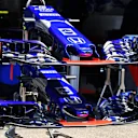 Scuderia Toro Rosso STR13 nose and front wings at Formula One World Championship, Rd11, German Grand Prix, Preparations, Hockenheim, Germany, Thursday 19 July 2018. © Mark Sutton/Sutton Images