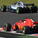 Sebastian Vettel (GER) Ferrari SF-71H and Valtteri Bottas (FIN) Mercedes-AMG F1 W09 EQ Power+ at Formula One World Championship, Rd12, Hungarian Grand Prix, Practice, Hungaroring, Hungary, Friday 27 July 2018. © Jerry Andre/Sutton Images
