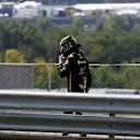 Nico Hulkenberg (GER) Renault Sport F1 Team walks in after stopping on track in FP1 Formula One World Championship, Rd12, Hungarian Grand Prix, Practice, Hungaroring, Hungary, Friday 27 July 2018. © Manuel Goria/Sutton Images