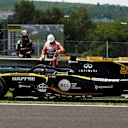 Nico Hulkenberg (GER) Renault Sport F1 Team RS18 stopped on track in FP1 Formula One World Championship, Rd12, Hungarian Grand Prix, Practice, Hungaroring, Hungary, Friday 27 July 2018. © Manuel Goria/Sutton Images