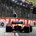 Stoffel Vandoorne (BEL) McLaren MCL33 sparks at Formula One World Championship, Rd12, Hungarian Grand Prix, Practice, Hungaroring, Hungary, Friday 27 July 2018. © Manuel Goria/Sutton Images