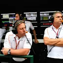 Zak Brown (USA) McLaren Racing CEO and Gil De Ferran (BRA) McLaren Sporting Director at Formula One World Championship, Rd12, Hungarian Grand Prix, Qualifying, Hungaroring, Hungary, Saturday 28 July 2018. © Mark Sutton/Sutton Images