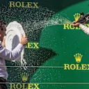 Lewis Hamilton (GBR) Mercedes-AMG F1 celebrates on the podium with the champagne at Formula One World Championship, Rd12, Hungarian Grand Prix, Race, Hungaroring, Hungary, Sunday 29 July 2018. © Manuel Goria/Sutton Images