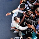 Race winner Lewis Hamilton (GBR) Mercedes-AMG F1 celebrates in parc ferme at Formula One World Championship, Rd12, Hungarian Grand Prix, Race, Hungaroring, Hungary, Sunday 29 July 2018. © Mark Sutton/Sutton Images