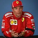 Kimi Raikkonen (FIN) Ferrari in the Press Conference at Formula One World Championship, Rd12, Hungarian Grand Prix, Race, Hungaroring, Hungary, Sunday 29 July 2018. © Mark Sutton/Sutton Images