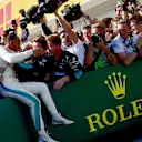 Lewis Hamilton (GBR) Mercedes-AMG F1 celebrates in parc ferme at Formula One World Championship, Rd12, Hungarian Grand Prix, Race, Hungaroring, Hungary, Sunday 29 July 2018. © Jerry Andre/Sutton Images