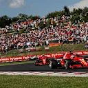 Sebastian Vettel (GER) Ferrari SF-71H leads Kimi Raikkonen (FIN) Ferrari SF-71H at Formula One World Championship, Rd12, Hungarian Grand Prix, Race, Hungaroring, Hungary, Sunday 29 July 2018. © Manuel Goria/Sutton Images