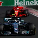 Valtteri Bottas (FIN) Mercedes-AMG F1 W09 EQ Power+ leads Sebastian Vettel (GER) Ferrari SF-71H at Formula One World Championship, Rd12, Hungarian Grand Prix, Race, Hungaroring, Hungary, Sunday 29 July 2018. © Manuel Goria/Sutton Images