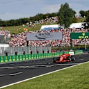 Sebastian Vettel (GER) Ferrari SF-71H leads Kimi Raikkonen (FIN) Ferrari SF-71H at Formula One World Championship, Rd12, Hungarian Grand Prix, Race, Hungaroring, Hungary, Sunday 29 July 2018. © Jerry Andre/Sutton Images