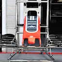 Haas VF-18 nose and front wing at Formula One World Championship, Rd12, Hungarian Grand Prix, Preparations, Hungaroring, Hungary, Thursday 26 July 2018. © Mark Sutton/Sutton Images